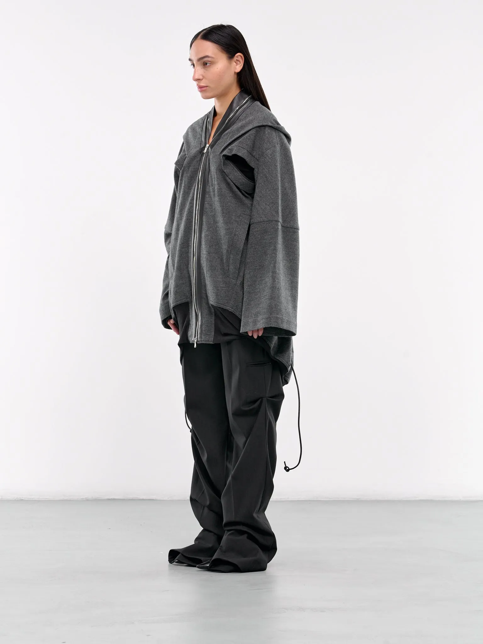 Hanger Hooded Jacket (T35-CHARCOAL) sold by lorenzo product image thumbnail 3