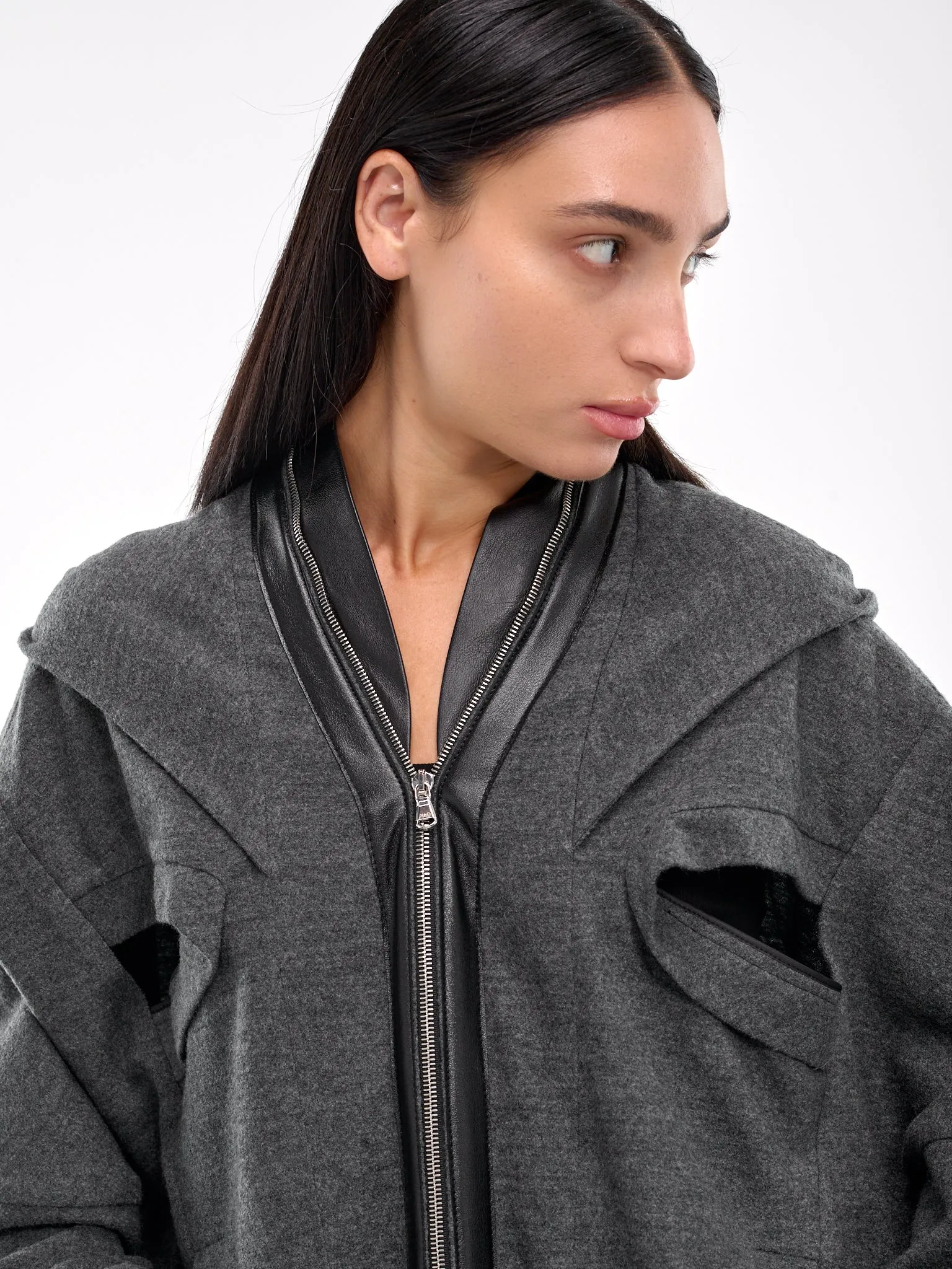 Hanger Hooded Jacket (T35-CHARCOAL) sold by lorenzo product image thumbnail 5