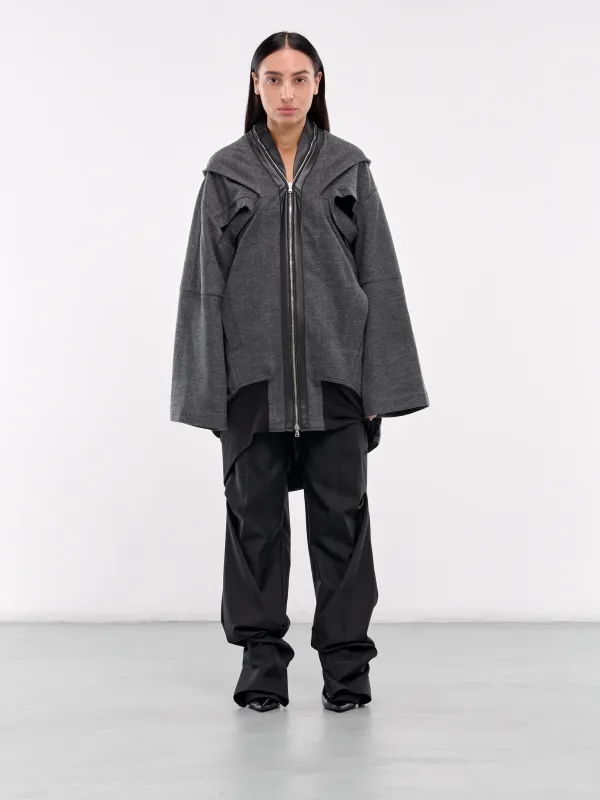 Hanger Hooded Jacket (T35-CHARCOAL) sold by lorenzo