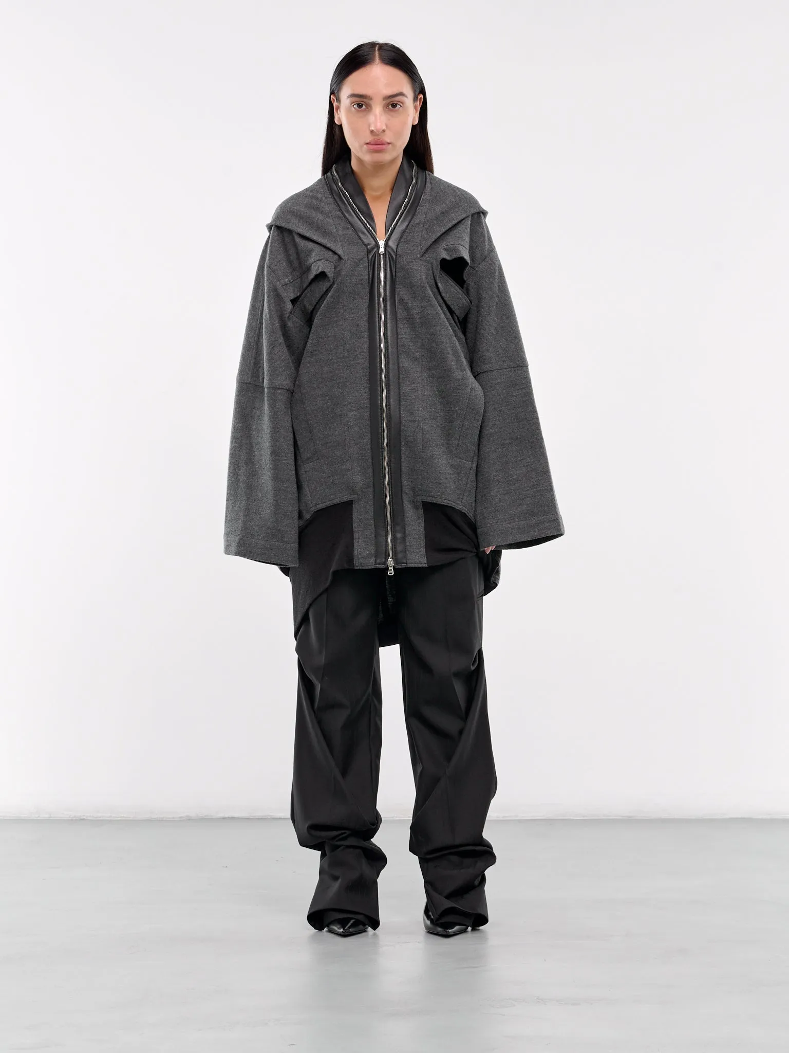 Hanger Hooded Jacket (T35-CHARCOAL) sold by lorenzo