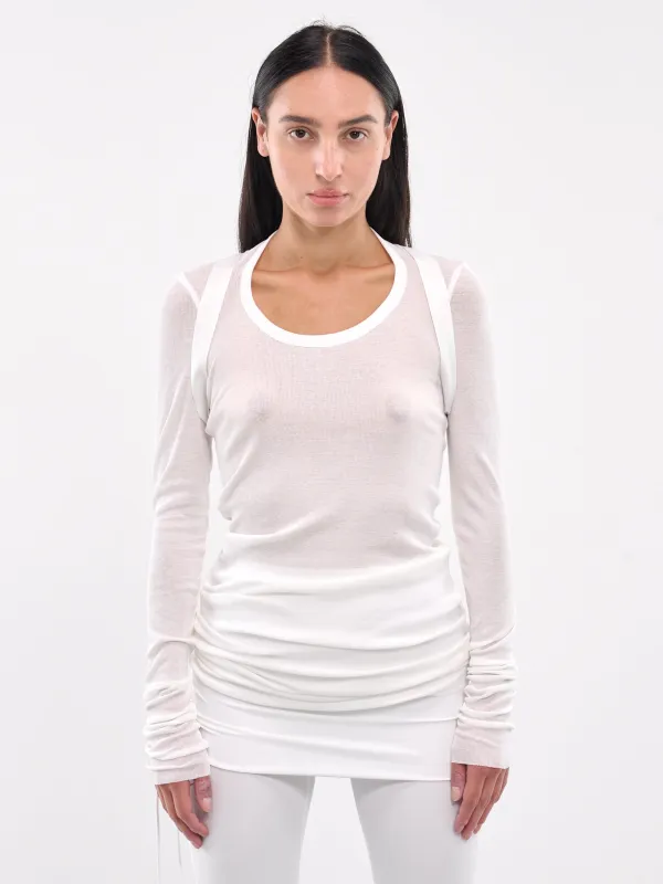 Sheer Rib Flat Top (T37-WHITE) sold by lorenzo