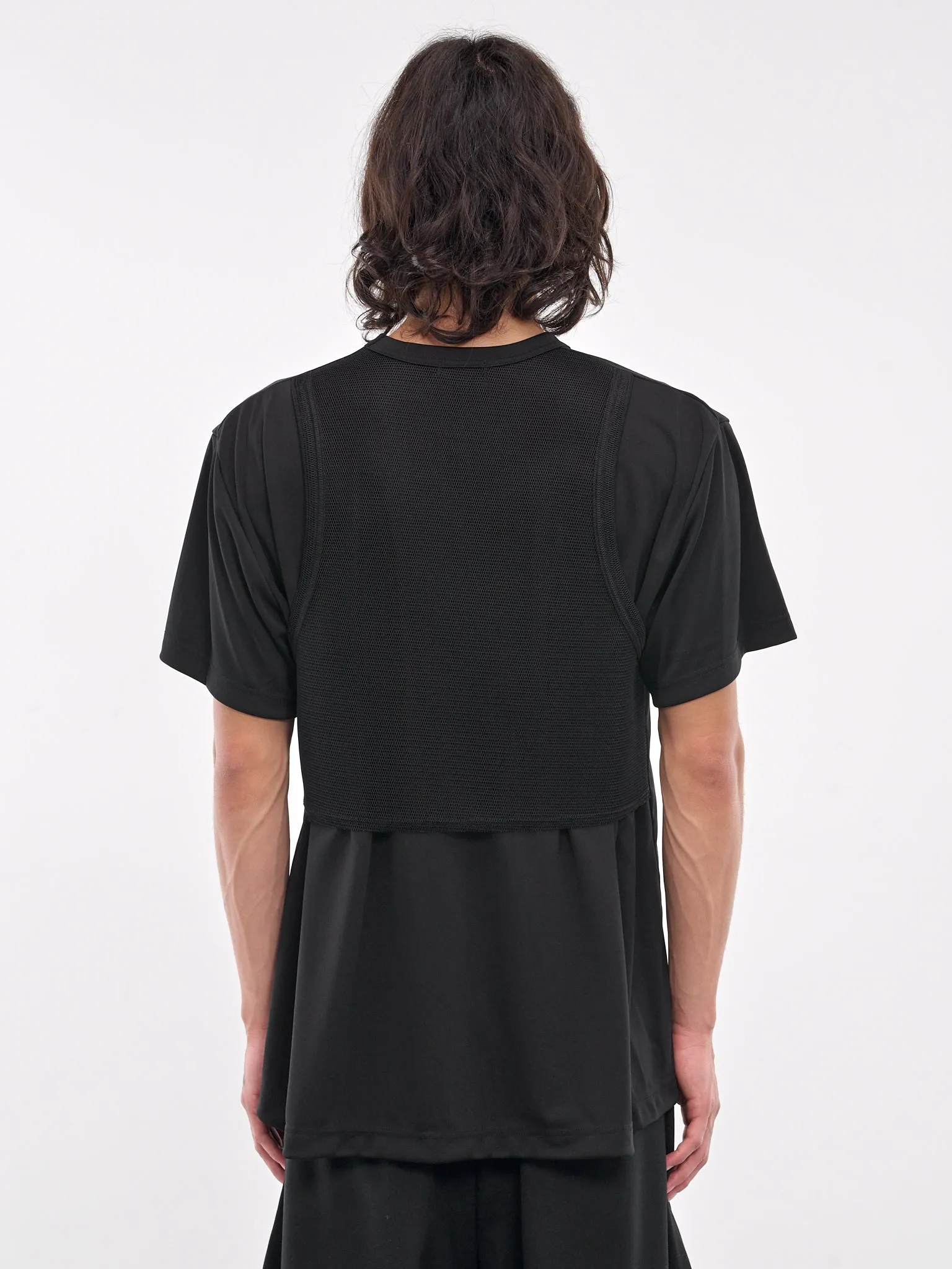 Tank Overlay Tee (PN-T010-051-BLACK-BLACK) sold by lorenzo product image thumbnail 3