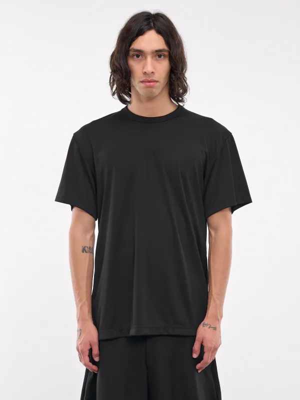 Tank Overlay Tee (PN-T010-051-BLACK-BLACK) sold by lorenzo