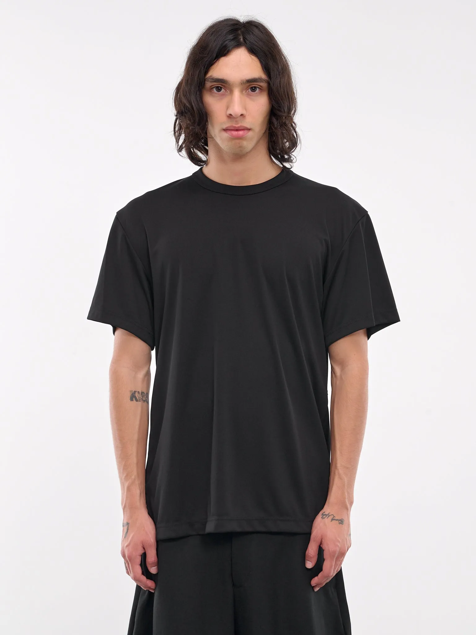 Tank Overlay Tee (PN-T010-051-BLACK-BLACK) sold by lorenzo