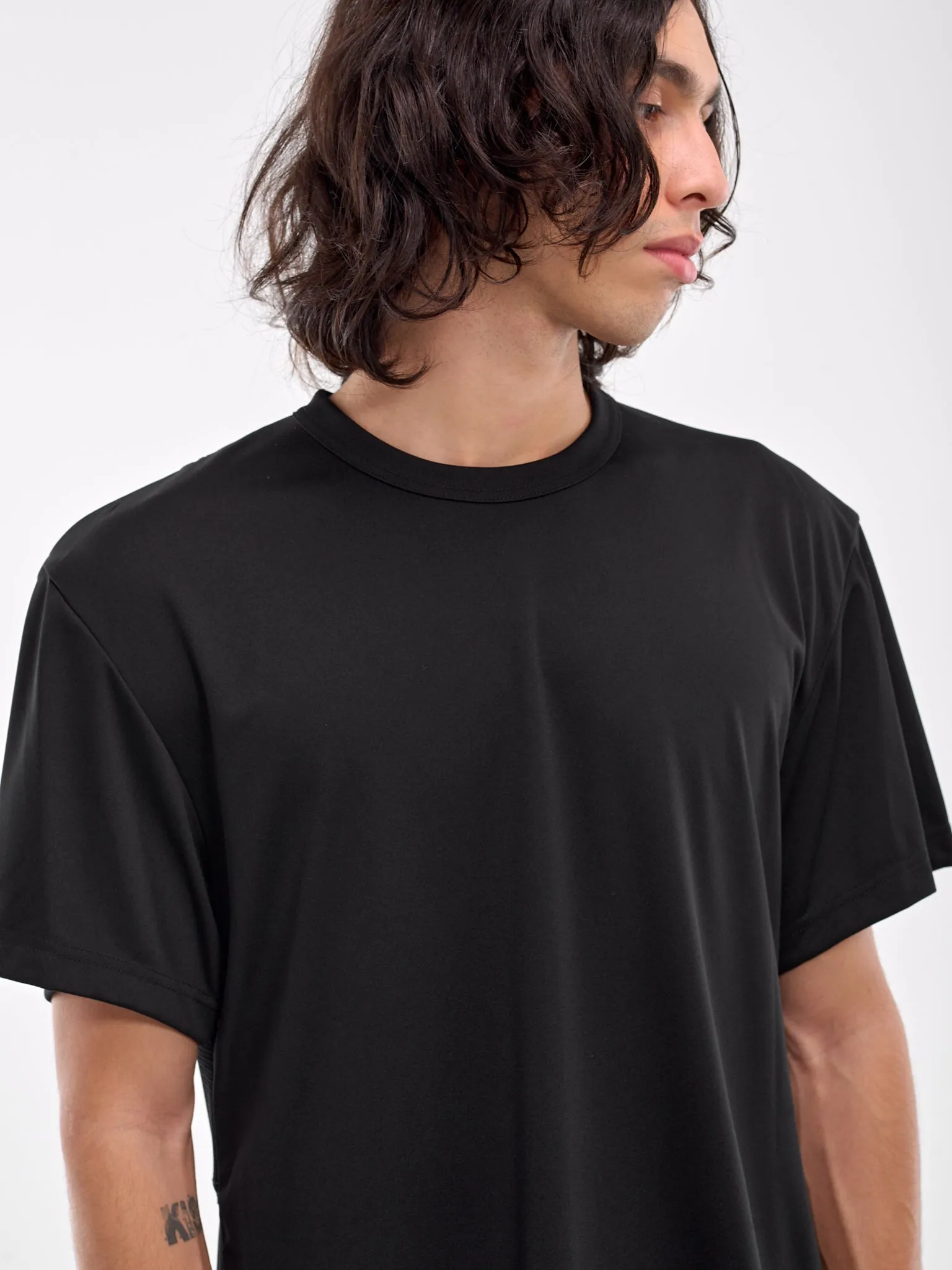 Tank Overlay Tee (PN-T010-051-BLACK-BLACK) sold by lorenzo product image thumbnail 5