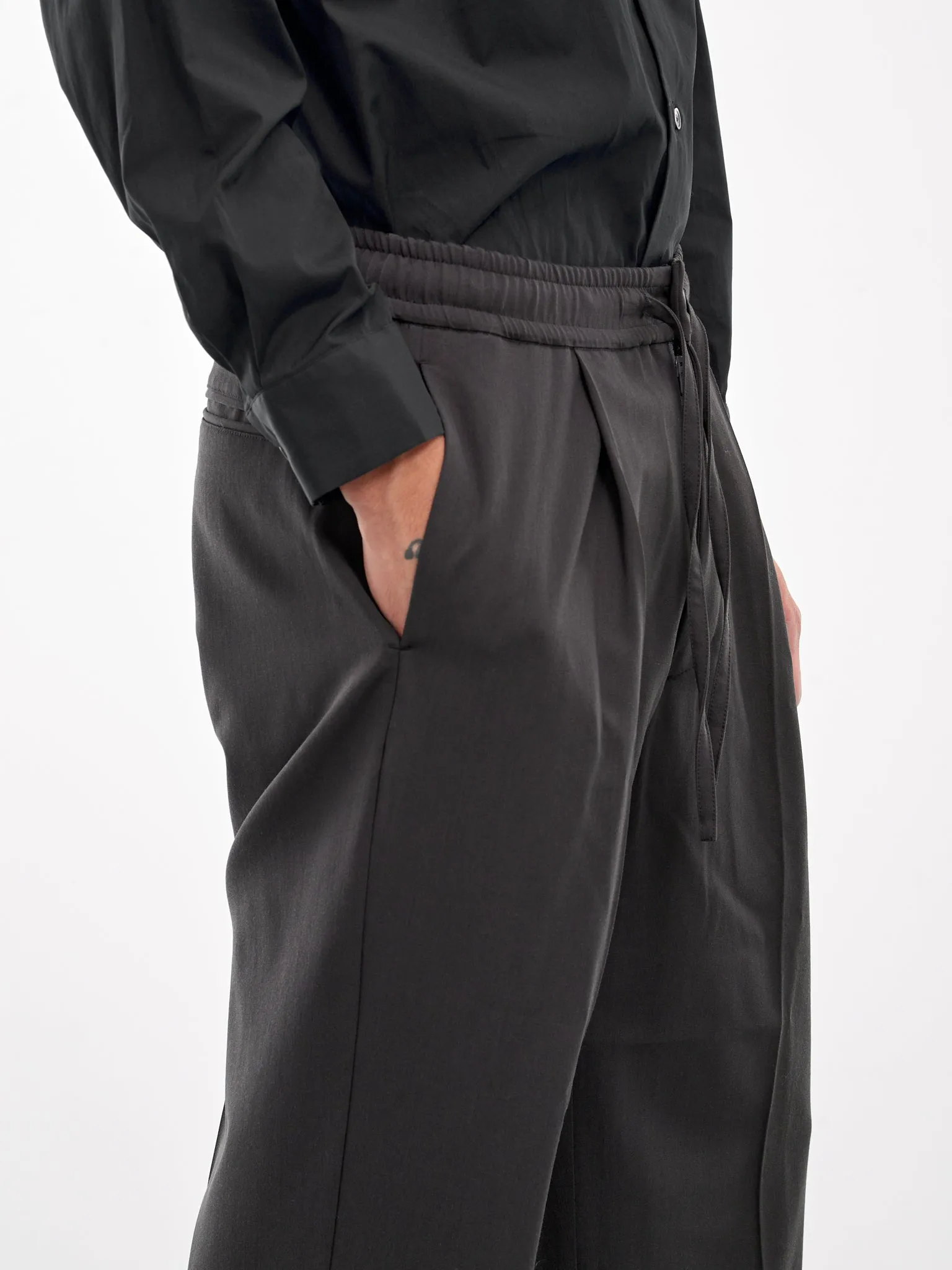 Drawstring Trousers (AP42-025-DARK-GRAY) sold by lorenzo product image thumbnail 4