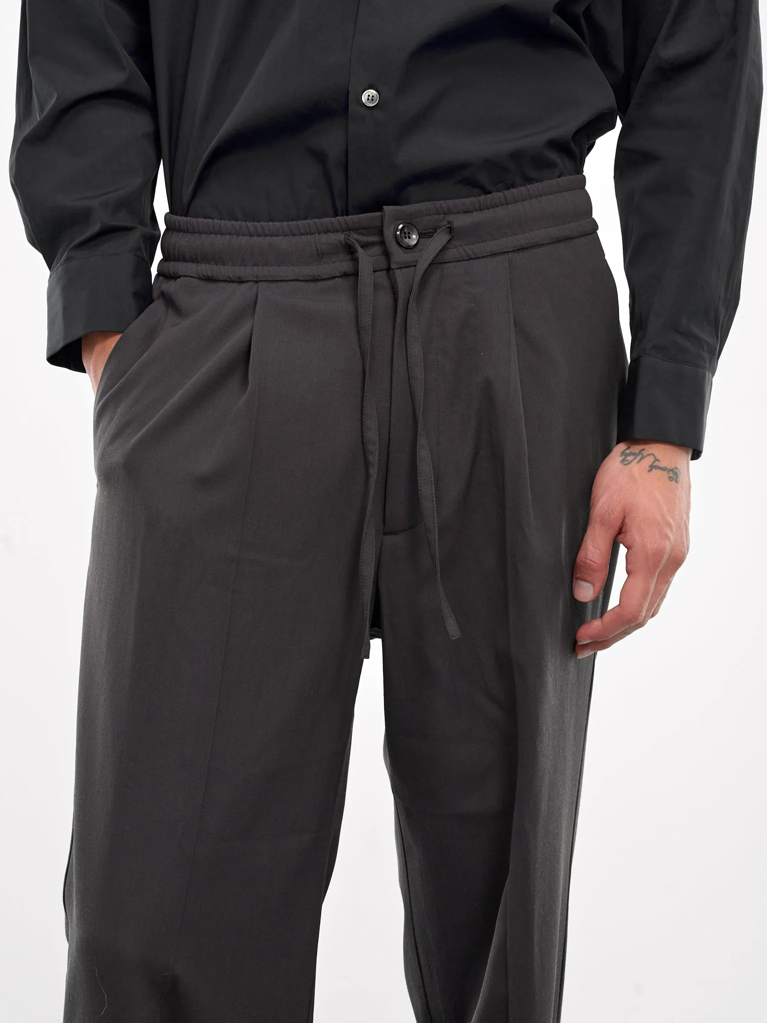 Drawstring Trousers (AP42-025-DARK-GRAY) sold by lorenzo product image thumbnail 5