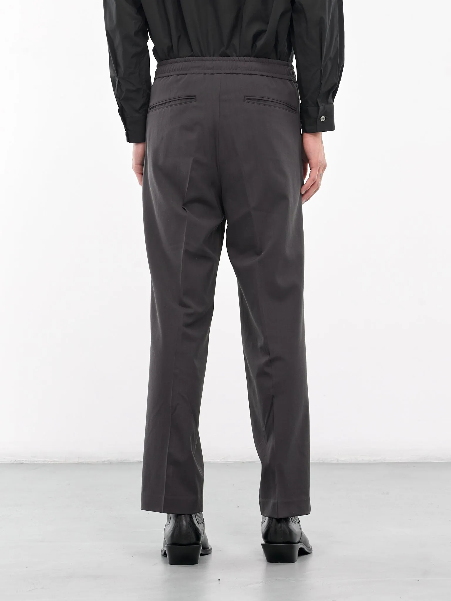 Drawstring Trousers (AP42-025-DARK-GRAY) sold by lorenzo product image thumbnail 3
