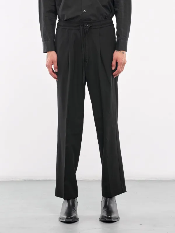 Drawstring Trousers (AP42-025-BLACK) sold by lorenzo