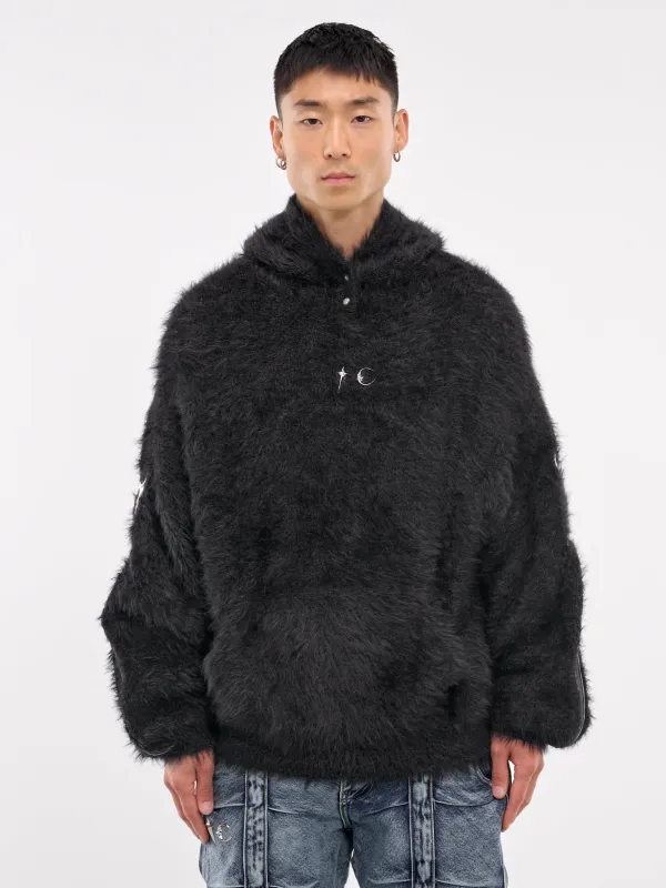 Pack Fur Zip-Up Hoodie (KN1101-BLACK) sold by lorenzo