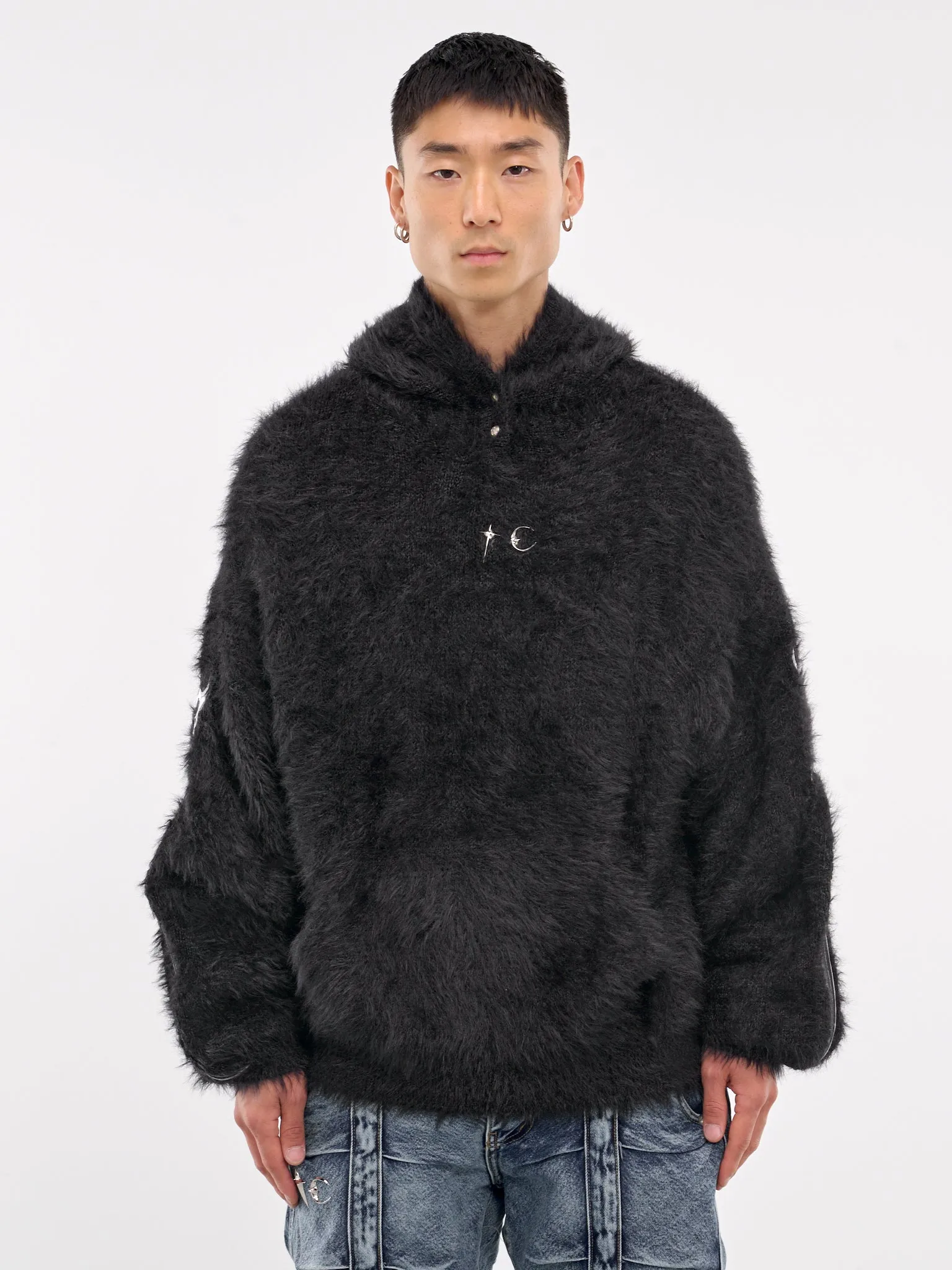 Pack Fur Zip-Up Hoodie (KN1101-BLACK) sold by lorenzo