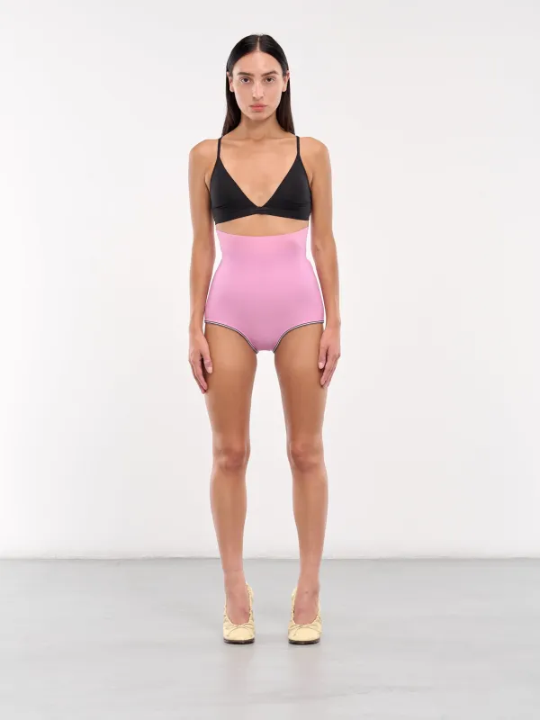 The Spiaggia Knit Shorts (243KN508-2414-MULTI-PINK) made by Jacquemus