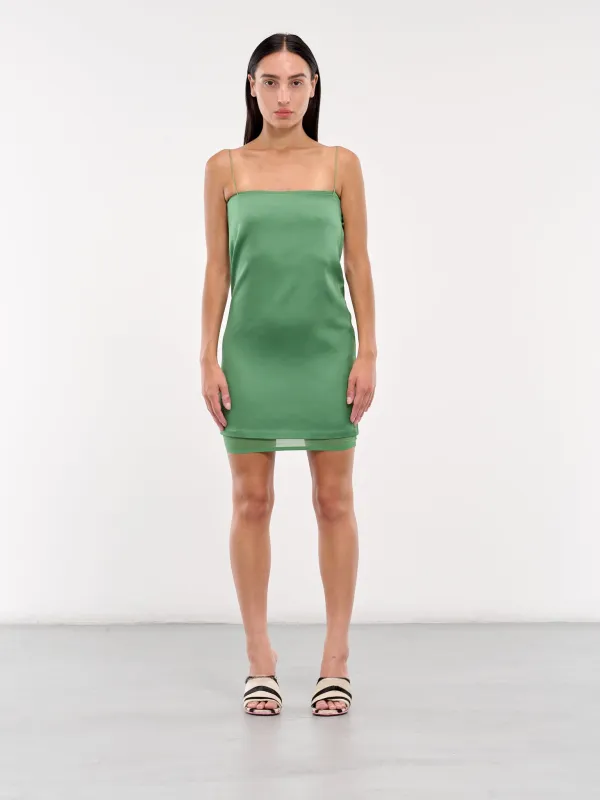 The Elica Dress (243DR174-1602-GREEN) made by Jacquemus