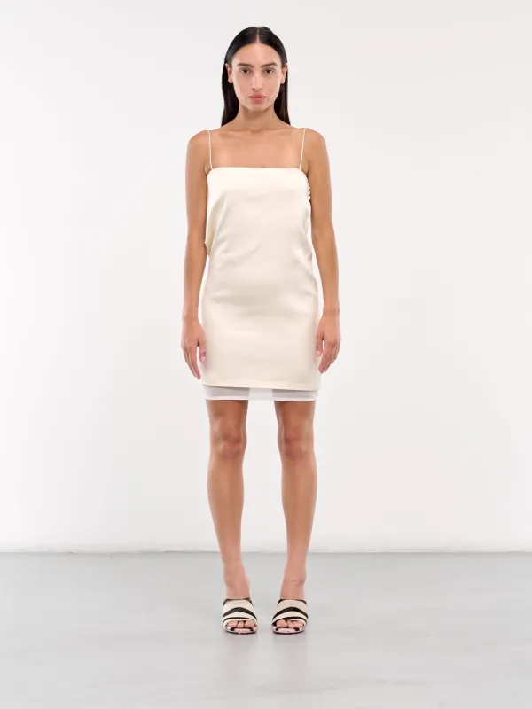 The Elica Dress (243DR174-1602-WHITE) made by Jacquemus
