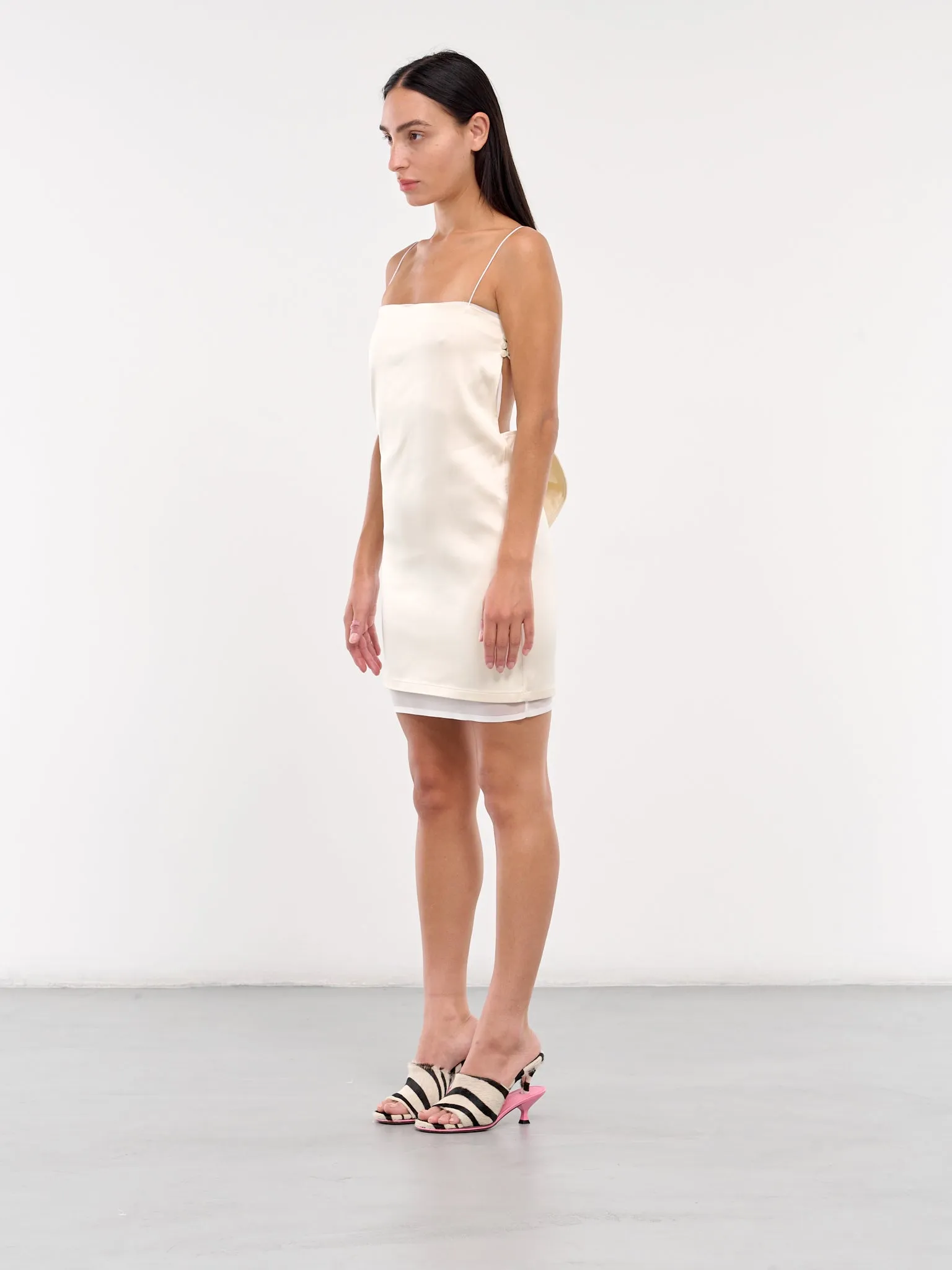 The Elica Dress (243DR174-1602-WHITE) sold by lorenzo product image thumbnail 2