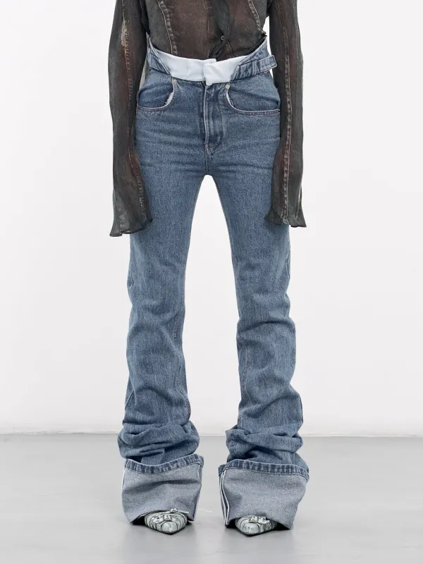 Baggage Pants (LOF4MT09AP-TE427-BLUE) made by lorenzo