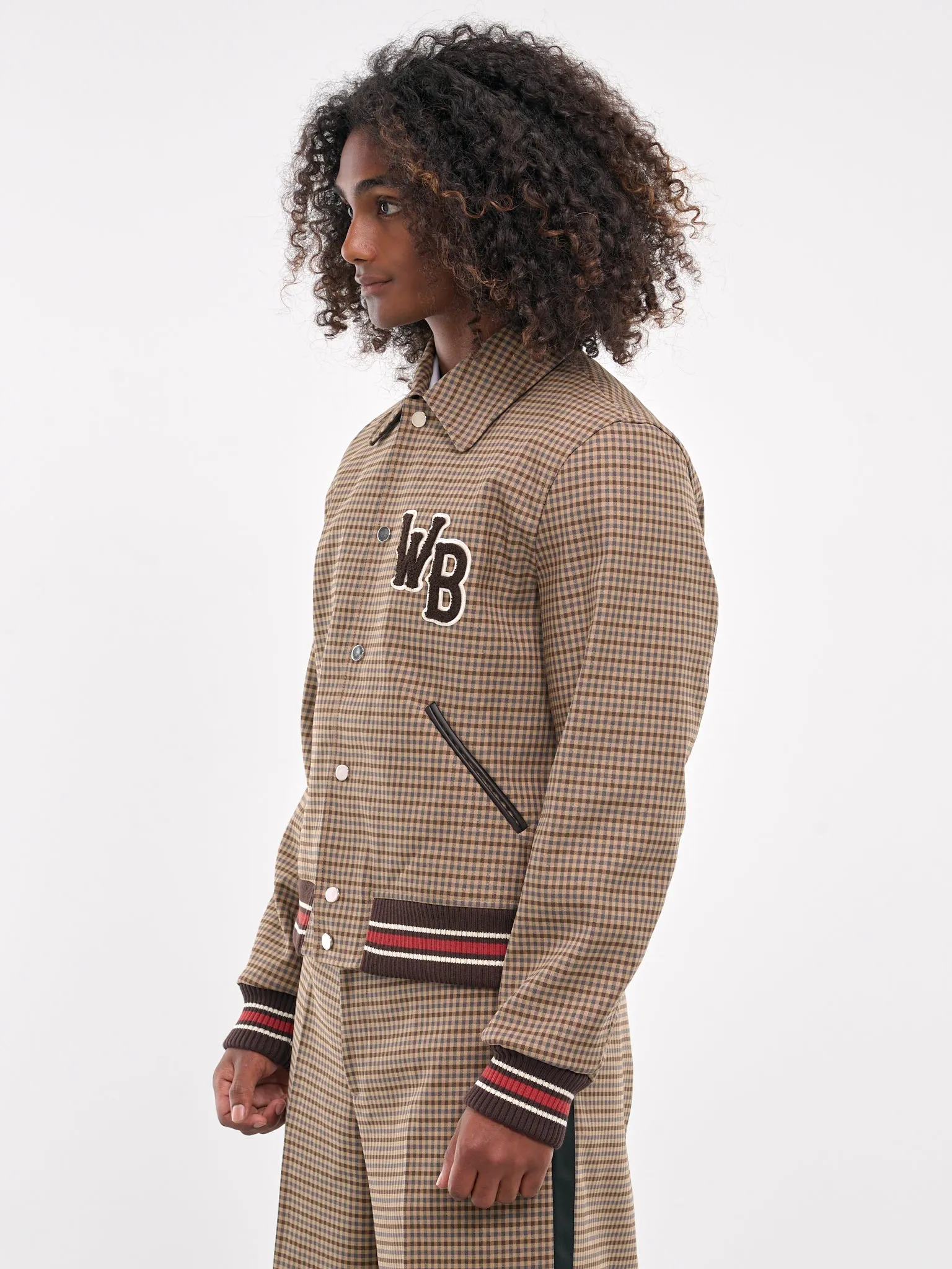 Homecoming Varsity Jacket (JA10-CO03-8890-BEIGE-BROWN) sold by lorenzo product image thumbnail 2