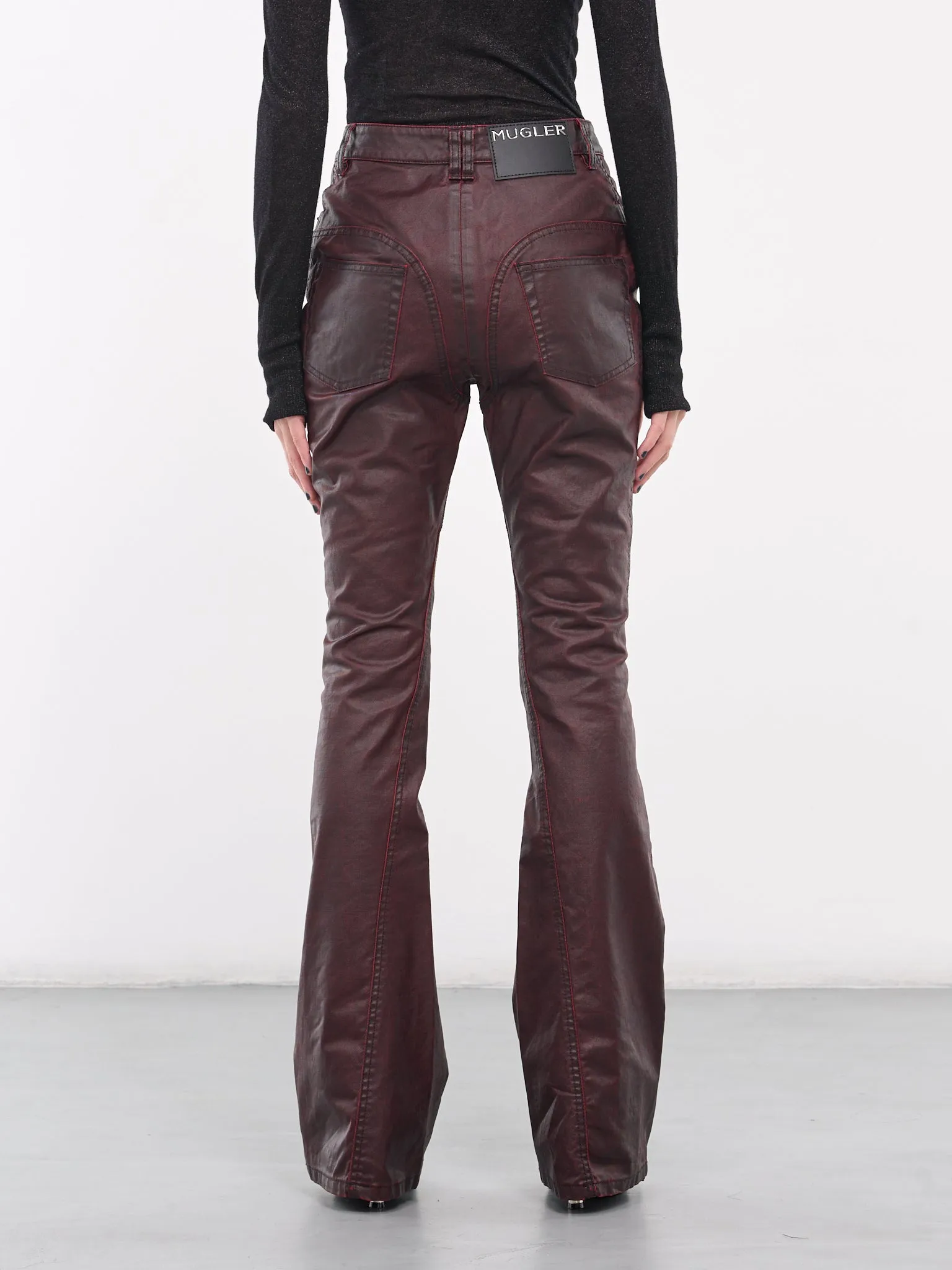Vampire Waxed Denim Trousers (24F6PA0398286-VAMPIRE) sold by lorenzo product image thumbnail 3
