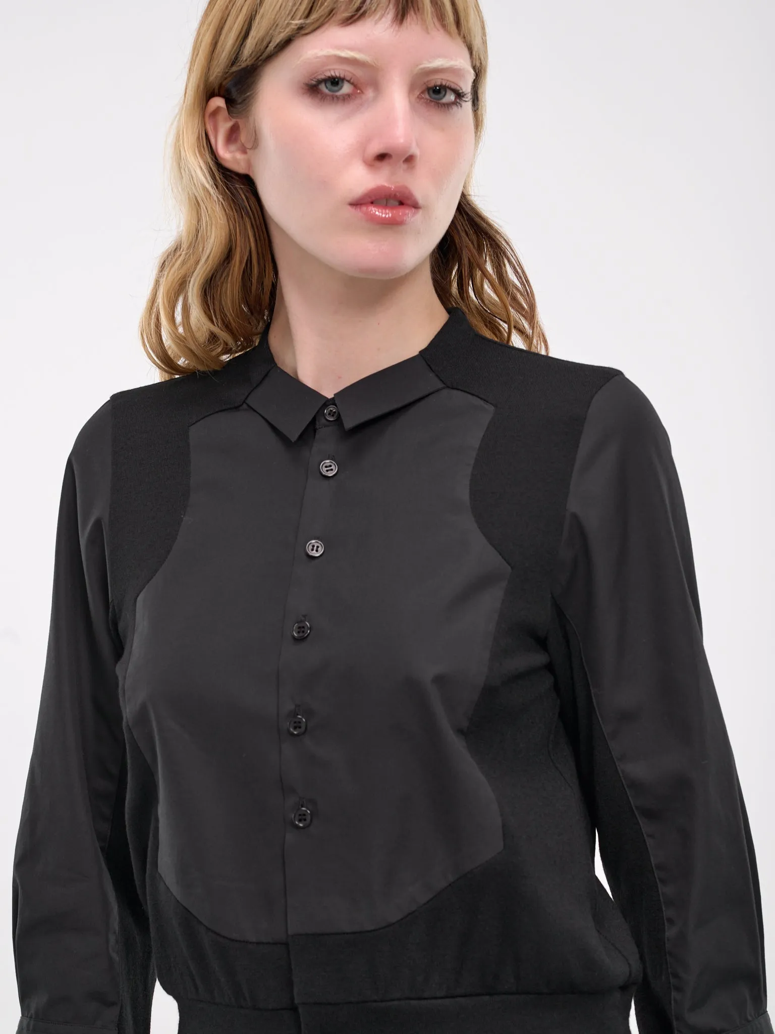 Hybrid Shirt Cardigan (3N-B008-051-BLACK) sold by lorenzo product image thumbnail 5