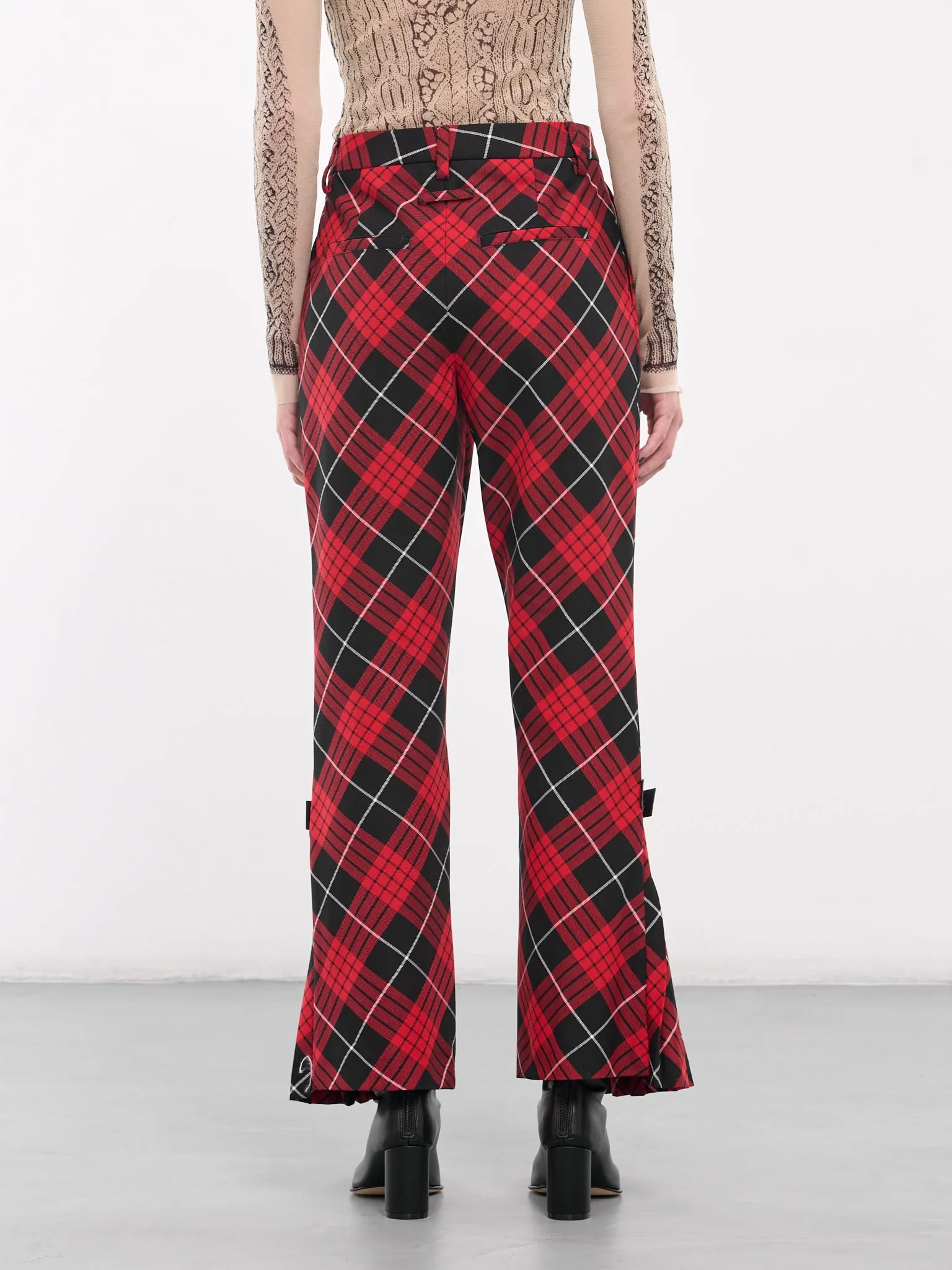 The Tartan Suit Pants (F-PA154-C062-300001-RED-BLK-WH) sold by lorenzo product image thumbnail 3