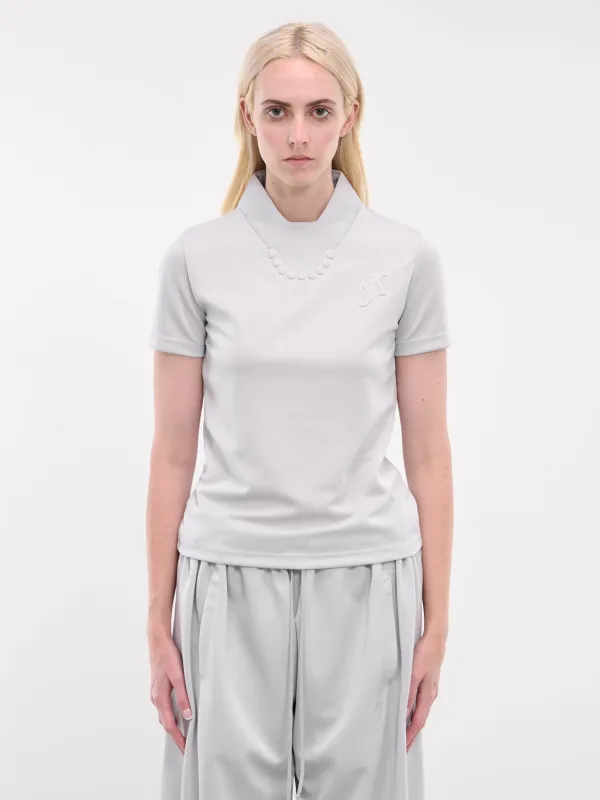 Juliette Trompe L'oeil Polo (JULIETTE-LIGHT-GREY) sold by lorenzo