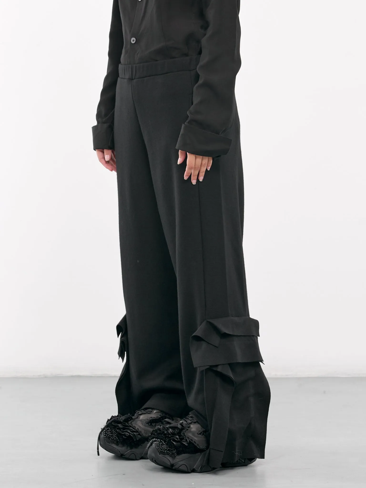 Box Detail Pants (F0-T32-176-1-BLACK) sold by lorenzo product image thumbnail 2