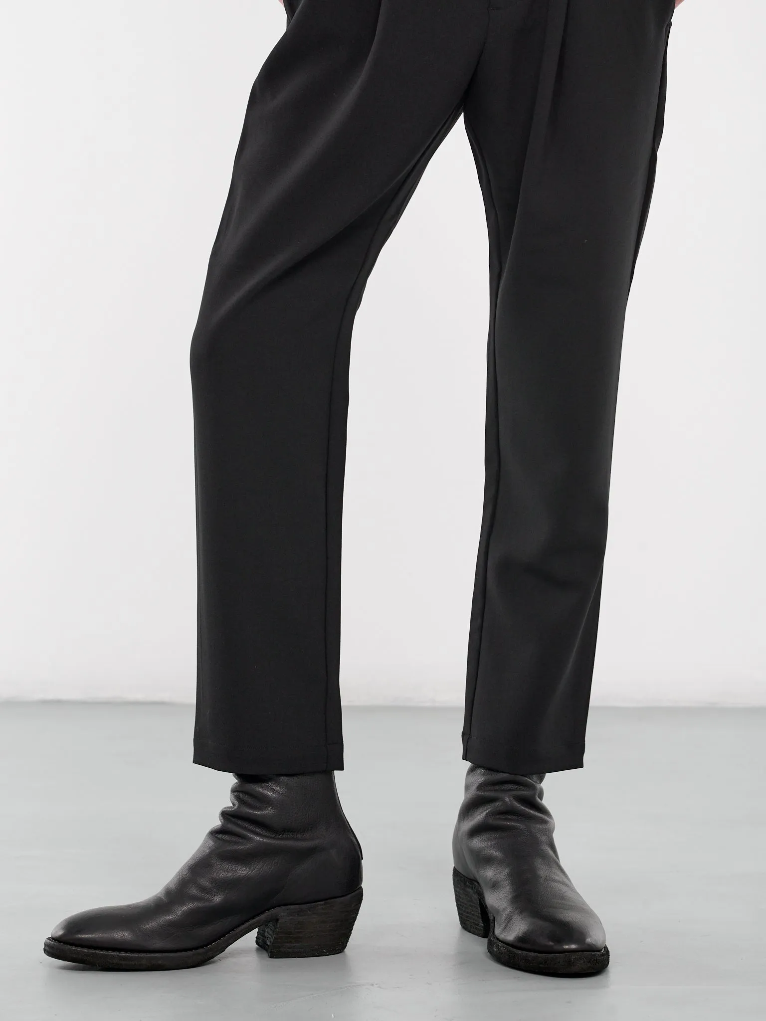Elasticated Slim Trousers (AP42-047-BLACK) sold by lorenzo product image thumbnail 5