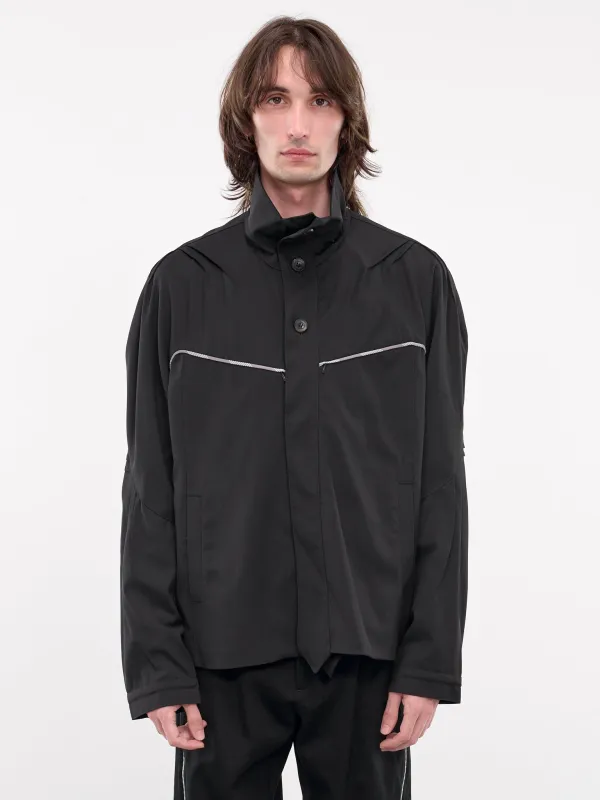 Ohne K-Dart Jacket (J04-46-CROW-BLACK) made by Kiko Kostadinov