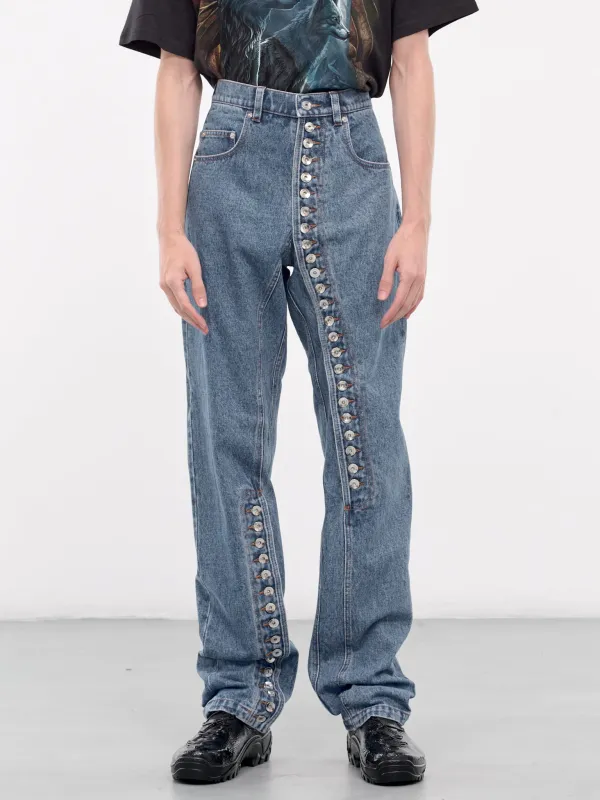 Button Fly Jeans (LOF4MT06AP-TE427-BLUE-DENIM) sold by lorenzo