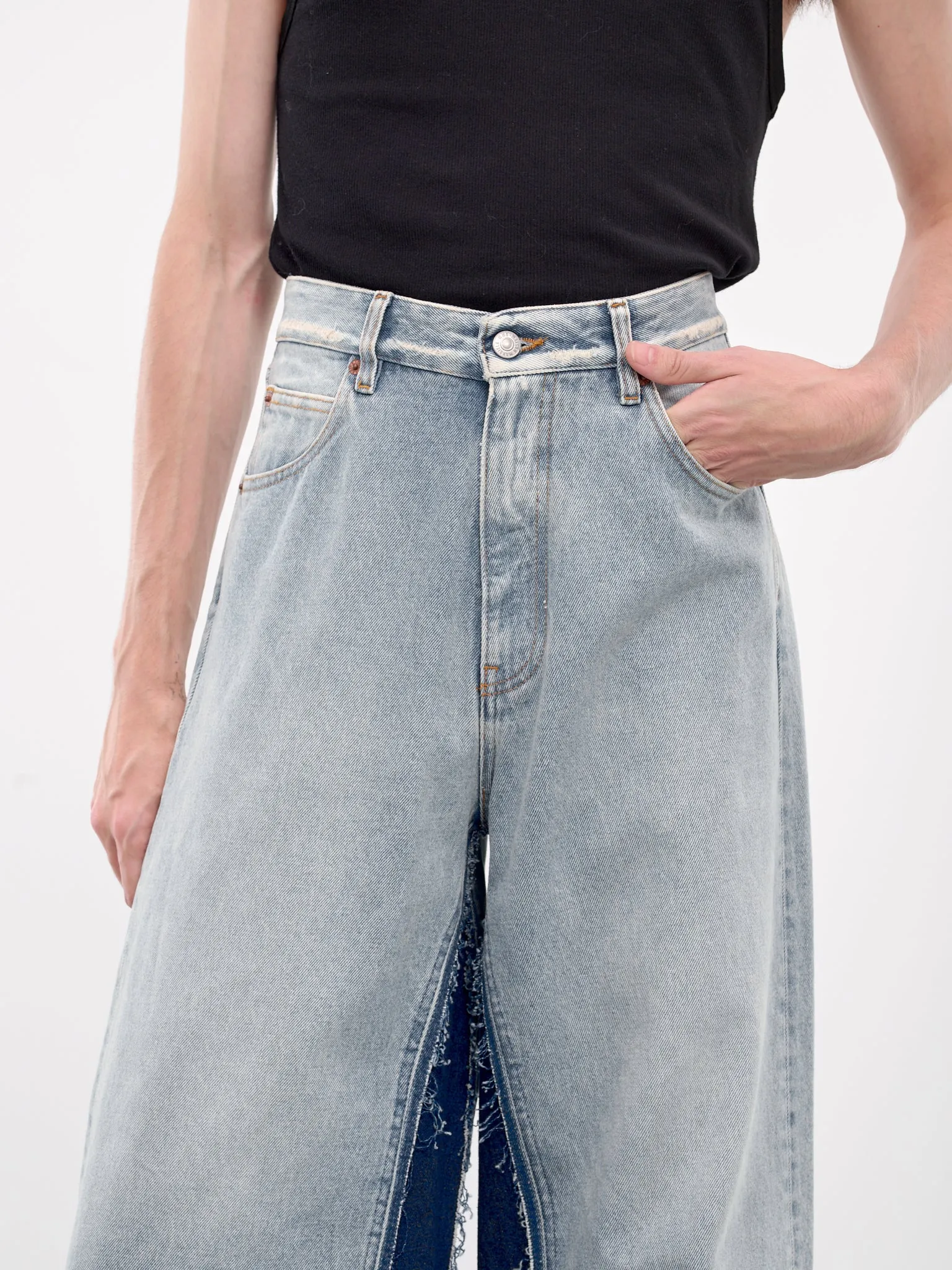 Deconstructed Jeans (SH2LA0010-S30589-LIGHT-BLUE) sold by lorenzo product image thumbnail 4