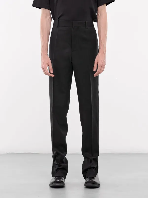 Zip Vent Trousers (J21KA0218-J40201-BLACK) made by Jil Sander
