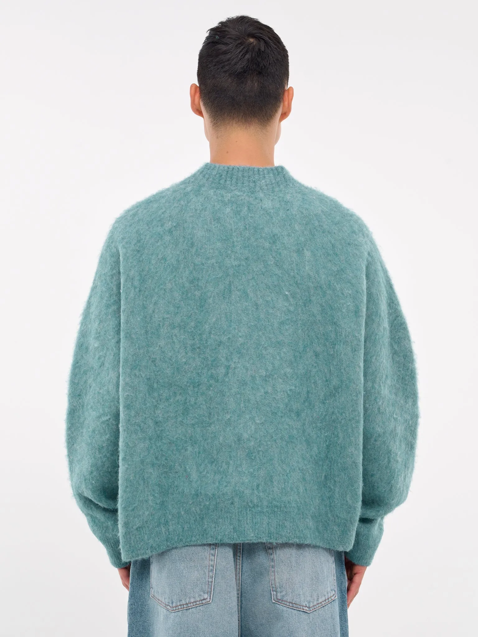 Brush Mohair Jumper (948YA01505-BLUE) sold by lorenzo product image thumbnail 3