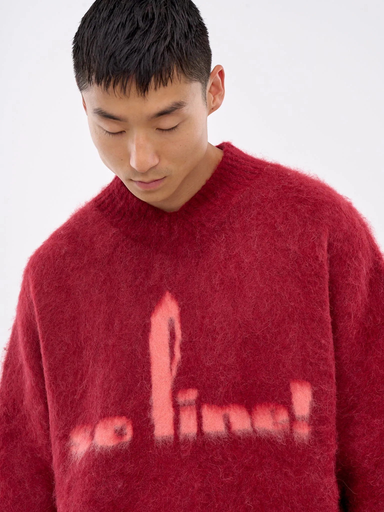 Brush Mohair Jumper (948YA01102-RED) sold by lorenzo product image thumbnail 5