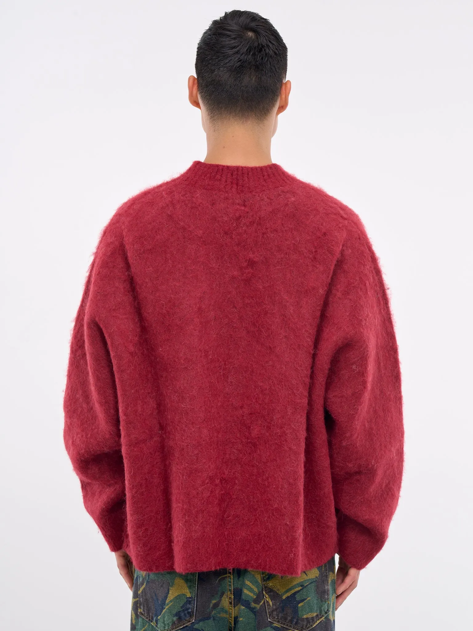 Brush Mohair Jumper (948YA01102-RED) sold by lorenzo product image thumbnail 3