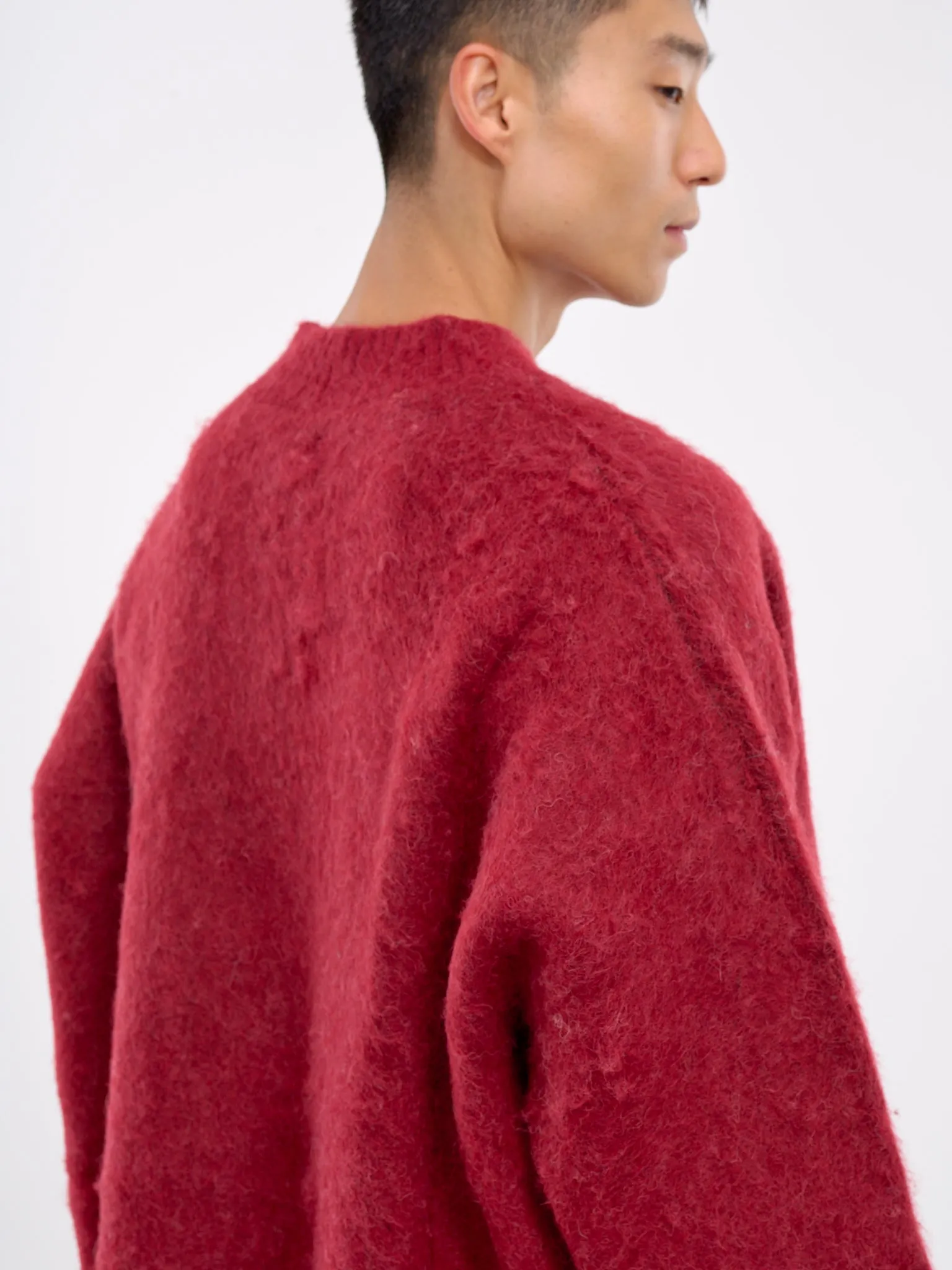 Brush Mohair Jumper (948YA01102-RED) sold by lorenzo product image thumbnail 4