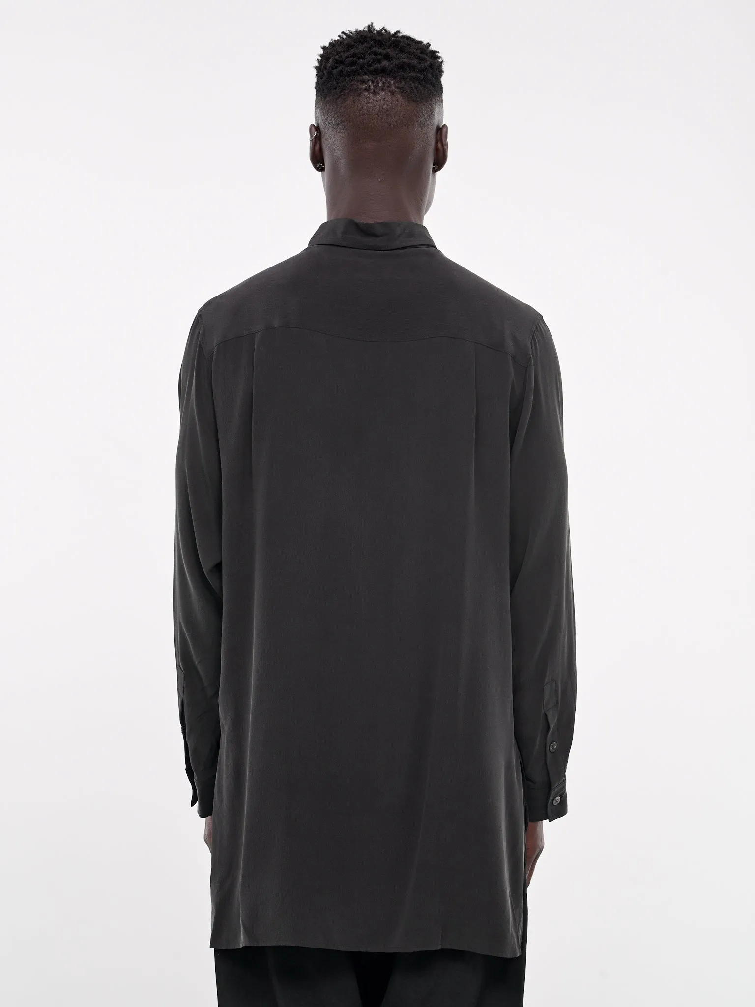 Triple Collar Shirt (H0-B61-424-BLACK) sold by lorenzo product image thumbnail 3