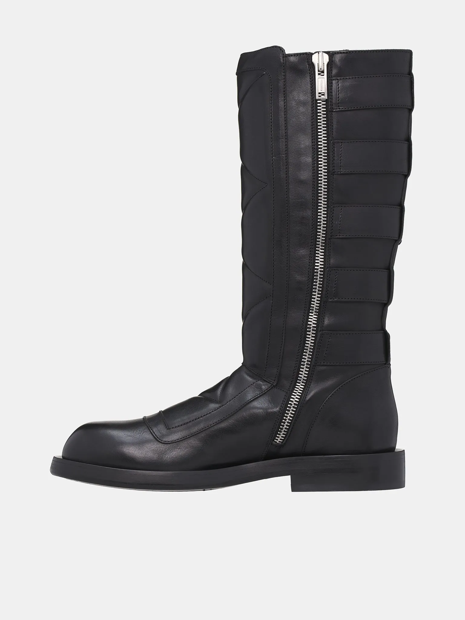 Jace Belted Biker Boots (B0012119-LT141-BLACK) sold by lorenzo product image thumbnail 3