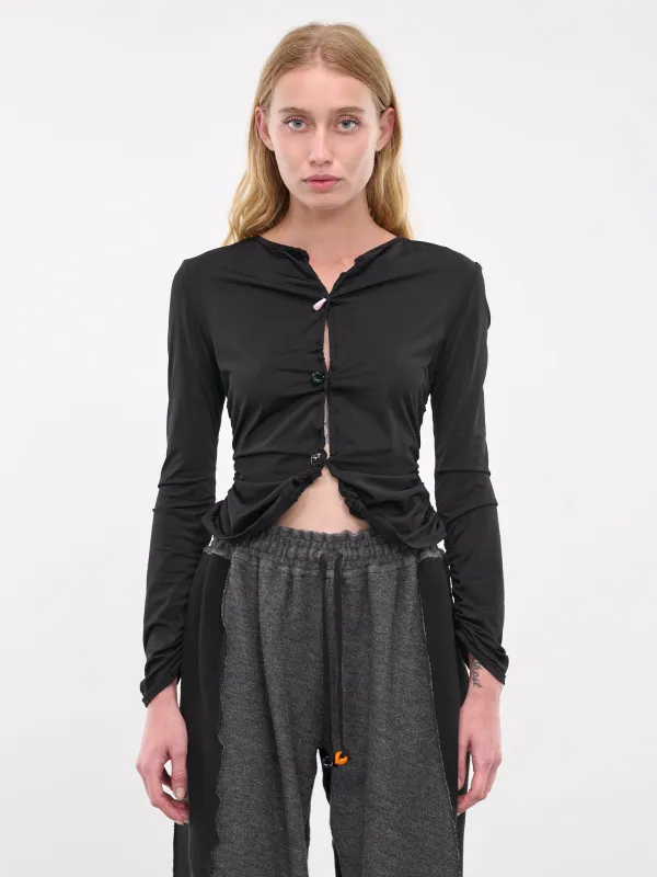 Bodycon Jersey Cardigan (TOP7-BLACK) sold by lorenzo