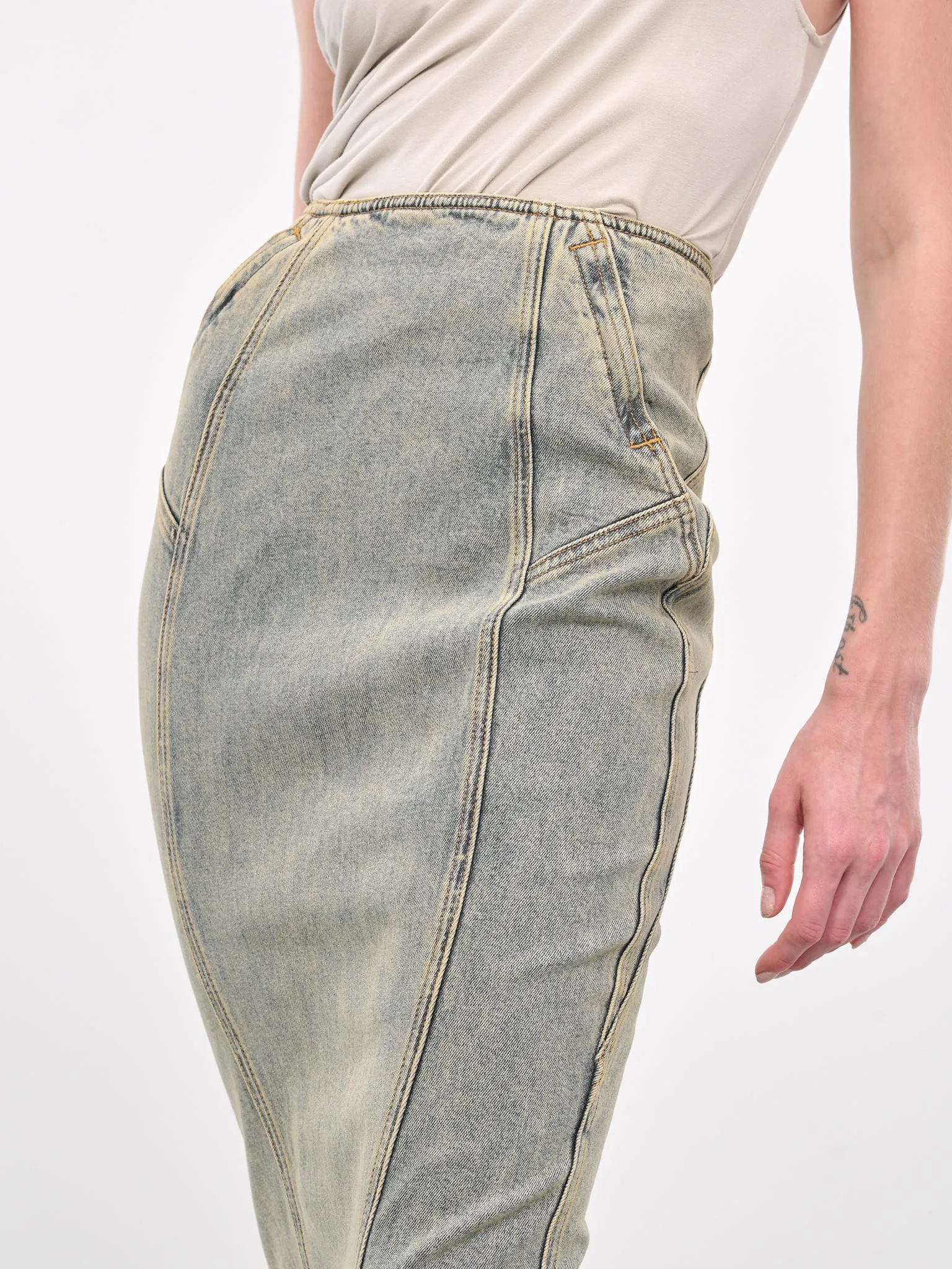 Channel Denim Skirt (ES2572SW-SURFACE-WAVE) sold by lorenzo product image thumbnail 4