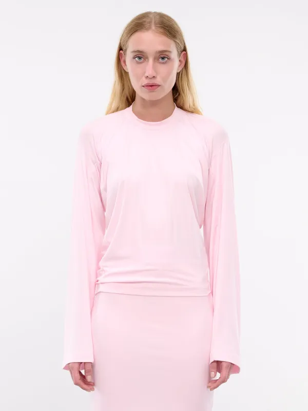 Bascule Long Sleeve Tee (S2WJETO20-PINK) sold by lorenzo