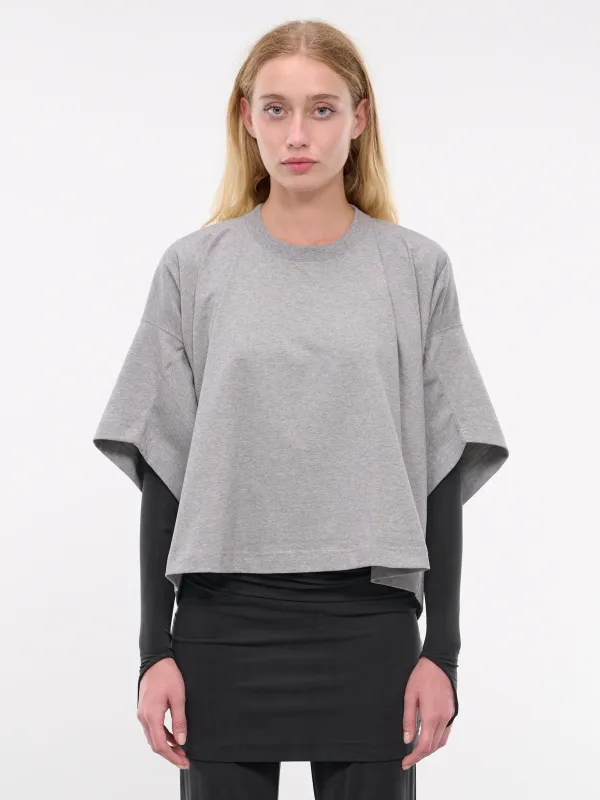 Basculer Short Sleeve Tee (S2WJETO21-GREY-MELANGE) sold by lorenzo