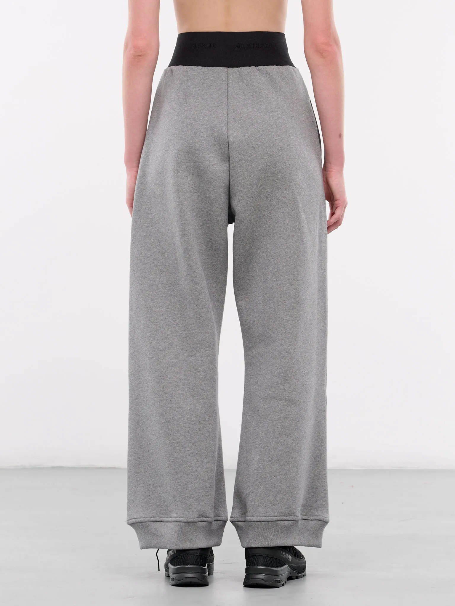 Elastic Waistband Sweatpants (S2WJEPA01-GREY-MELANGE) sold by lorenzo product image thumbnail 3
