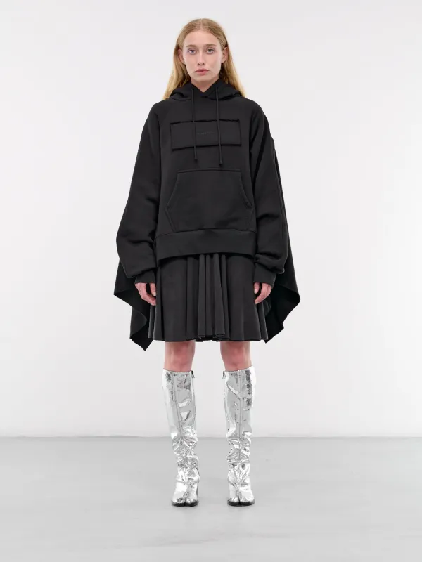 Open Back Hoodie (S2WJEHO04-BLACK-STONE-WASH) sold by lorenzo