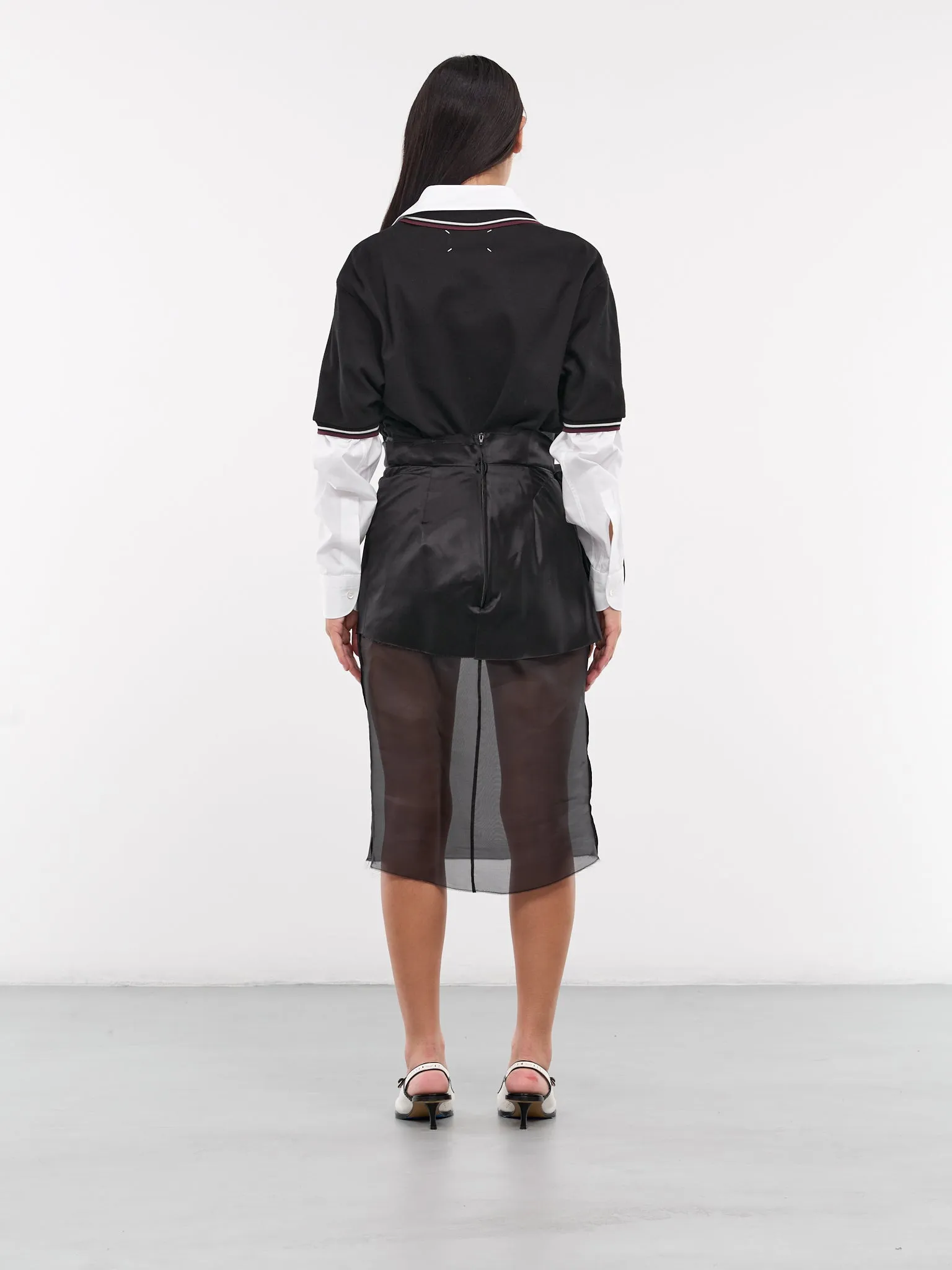 Décortiqué Midi Dress (S51DD0022-MTN019-BLACK) sold by lorenzo product image thumbnail 3