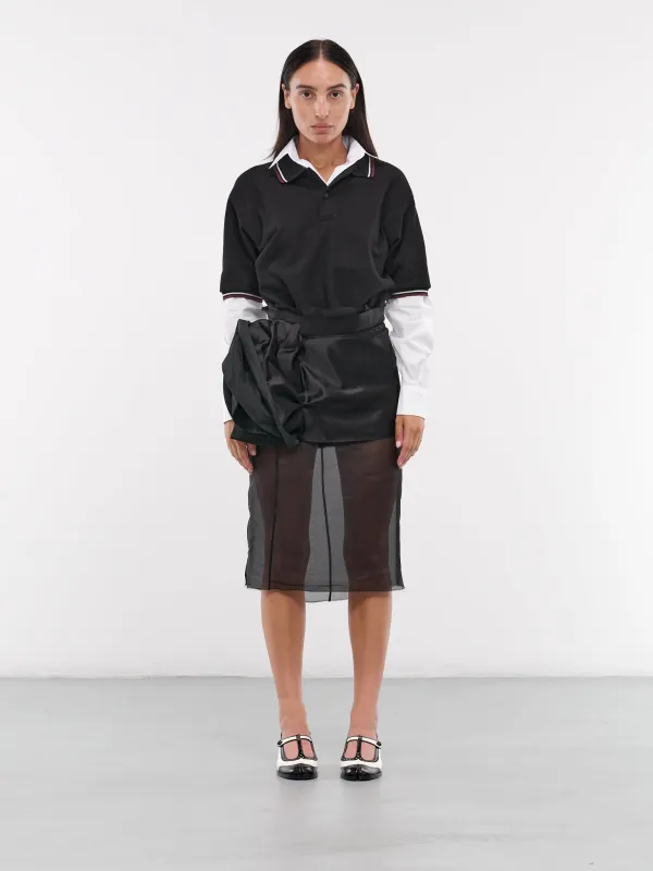 Décortiqué Midi Dress (S51DD0022-MTN019-BLACK) sold by lorenzo