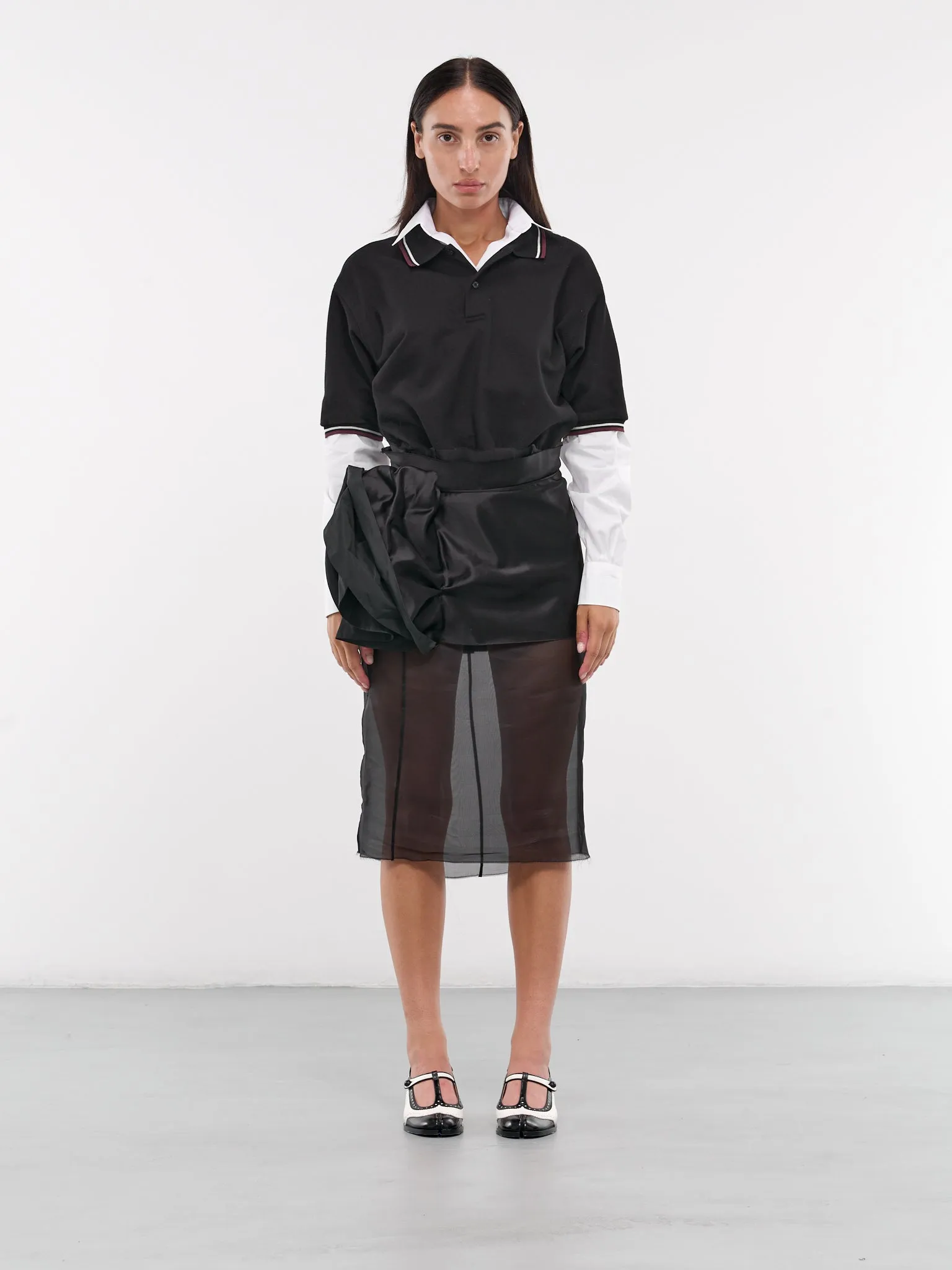 Décortiqué Midi Dress (S51DD0022-MTN019-BLACK) sold by lorenzo