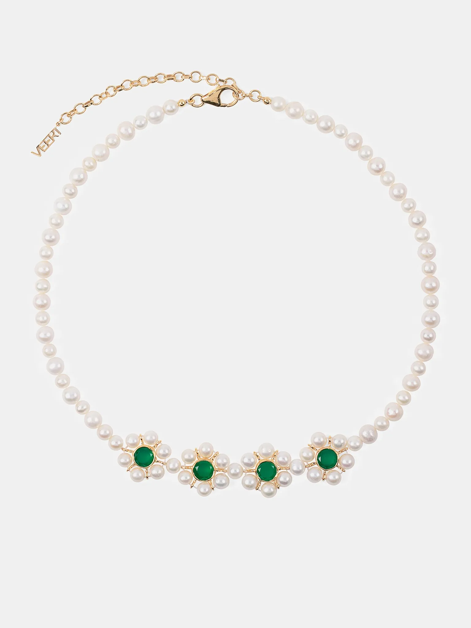 The Four Flower Necklace (JLG0021-YG-YELLOW-GOLD) sold by lorenzo