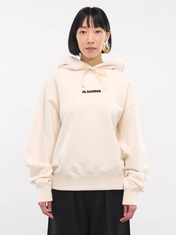 Logo Hoodie (J40GU0002-J20010-OFF-WHITE) made by Jil Sander