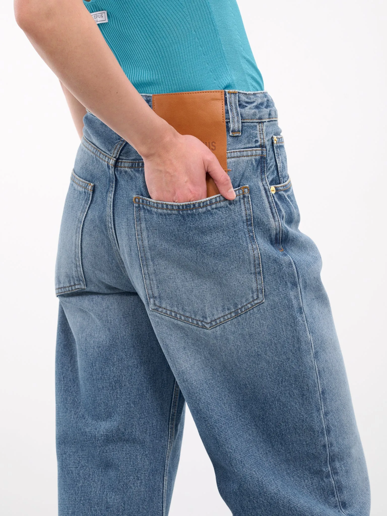 Le De-Nîmes Large (241DE038-1513-BLUE-TABACCO) sold by lorenzo product image thumbnail 4