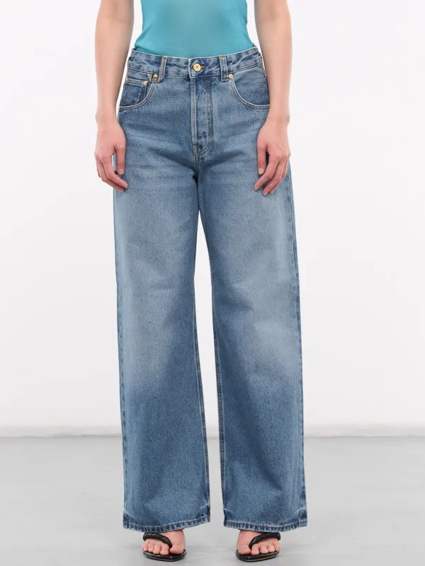 Le De-Nîmes Large (241DE038-1513-BLUE-TABACCO) sold by lorenzo